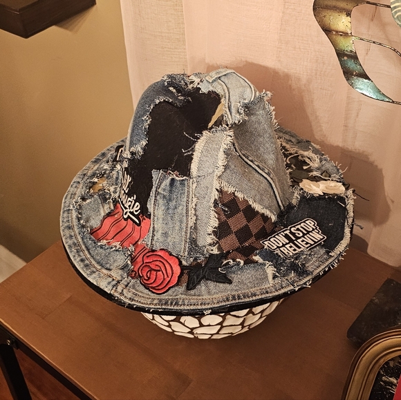 Patchwork Denim Bucket Hat main image 10